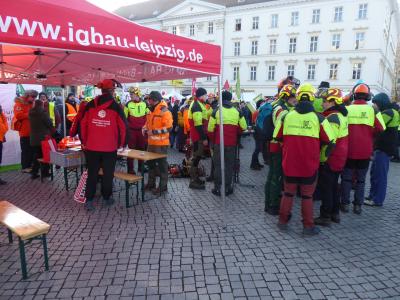 Andrang am Streikzelt Andrang am Streikzelt